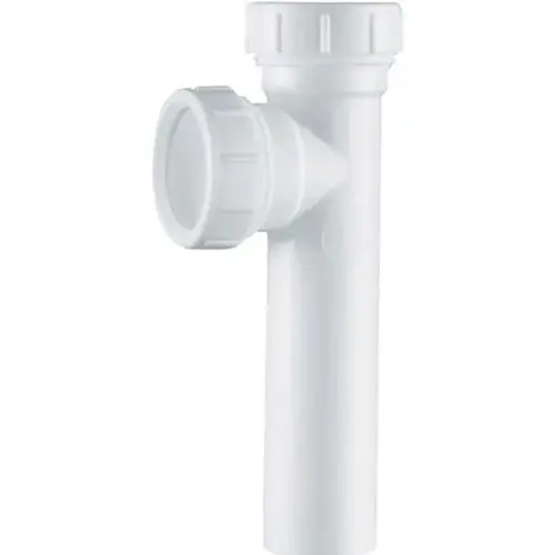 End Outlet Tee 1-1/2" D Plastic White End Outlet Tee 1-1/2" D Plastic White