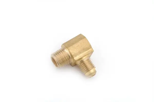 JMF COMPANY 90 Degree Elbow 1/4 Flare T X 3/8 D MPT Brass - pack of 5 4506135-XCP5