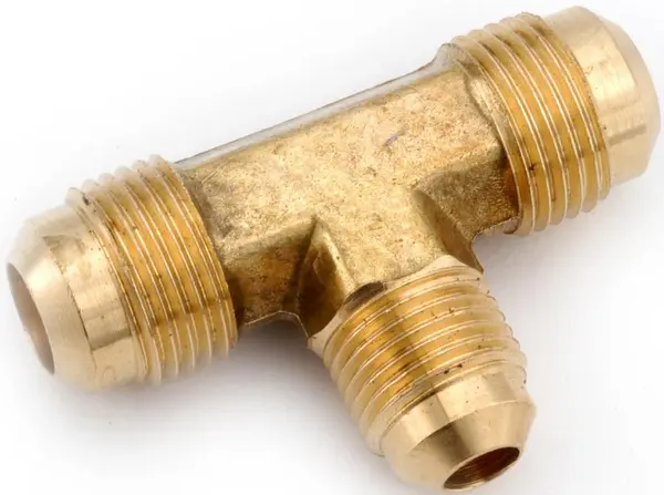 JMF COMPANY Reducing Tee 1/2 Flare T X 3/8 D Flare Brass - pack of 5 4506366-XCP5 JMF COMPANY Reducing Tee 1/2 Flare T X 3/8 D Flare Brass - pack of 5 4506366-XCP5