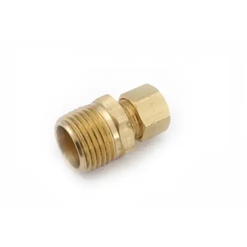Connector 1/4" Compression T X 1/8" D MPT Brass - pack of 10