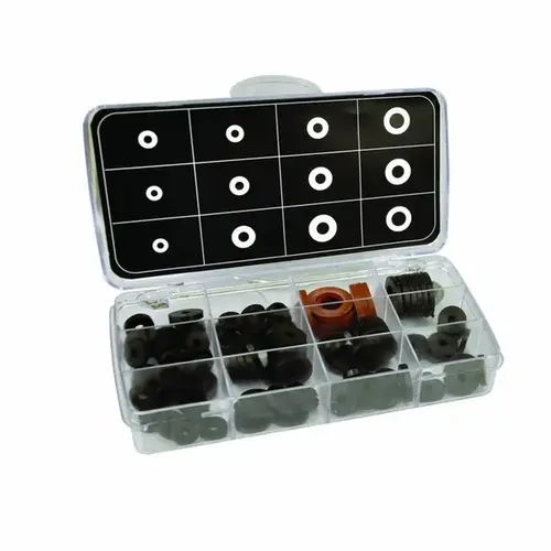 Washer Assortment, Rubber Black Washer Assortment, Rubber Black