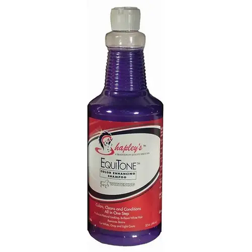 SHAPLEY'S EQUITONE COLOR ENHANCING HORSE SHAMPOO - WHITENING 32 OZ SHAPLEY'S EQUITONE COLOR ENHANCING HORSE SHAMPOO - WHITENING 32 OZ