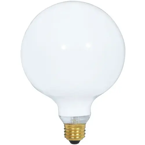 Incandescent Globe Light Bulb 40-Watt G40 E26 White Incandescent Globe Light Bulb 40-Watt G40 E26 White