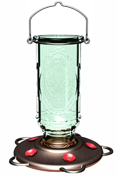 Classic Brands Vintage Hummingbird Feeder 20-oz. Capacity Green/Bronze/Red 39