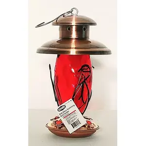 Sourcelink Agway Private Label 10225887 Red Glass Hummingbird Feeder