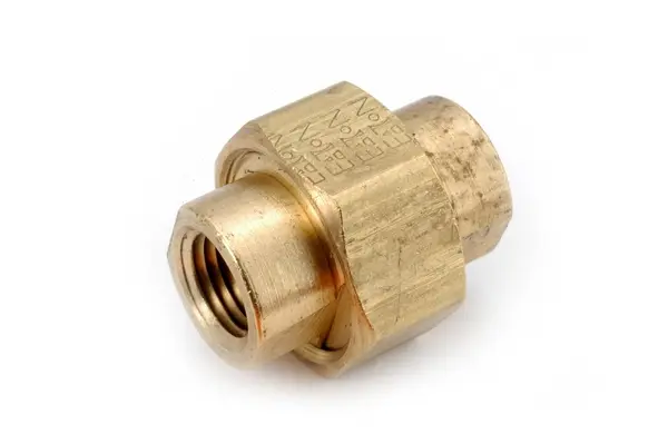 JMF COMPANY Union 3/8 FPT X 3/8 D FPT Brass 4505798