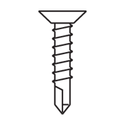 CRL-U.S. Aluminum ST248 #10 x 3/4" Phillips Flat Head Tek Screw - pack of 100