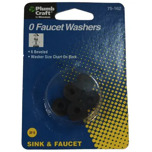 Beveled Faucet Washer .5" D Neoprene Rubber Black Beveled Faucet Washer .5" D Neoprene Rubber Black
