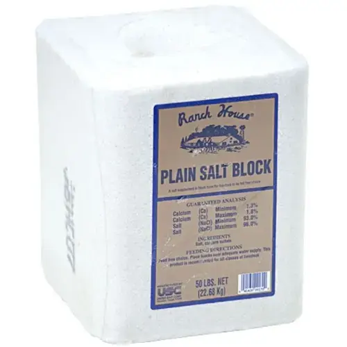 Salt Block Plain White 50 Lb