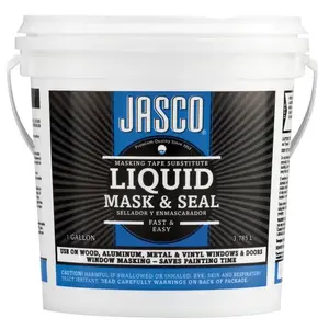 JASCO PRODUCTS COMPANY GJMS00292 Mask and Peel Liquid Masking Tape and Primer, White, Flat/Matte, 1 gal