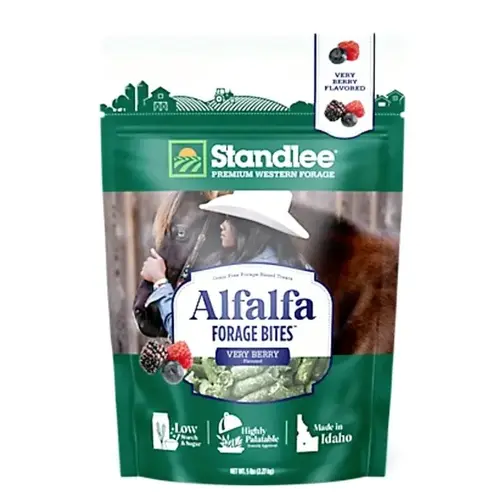 Premium Western Forage Alfalfa Forage Bites, Very Berry Flavored, 5 Lb.