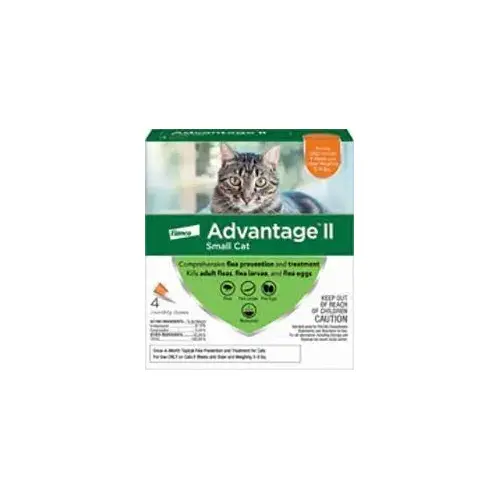 Flea Drops Advantage II Liquid Cat Imidacloprid/Pyriproxyfen 0.056 oz