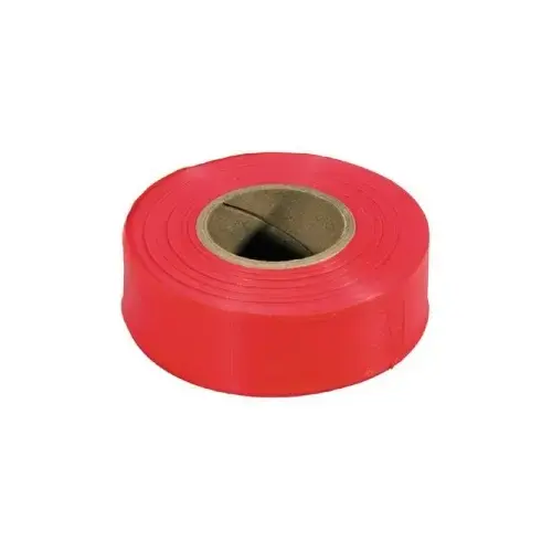 Flagging Tape Strait-Line Fluorescent Red Polyvinyl Fluorescent Red Flagging Tape Strait-Line Fluorescent Red Polyvinyl Fluorescent Red