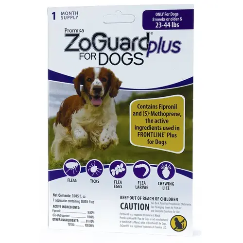ZoGuard Plus Spot-On for Dogs (23 to 44-lbs) 1-month supply