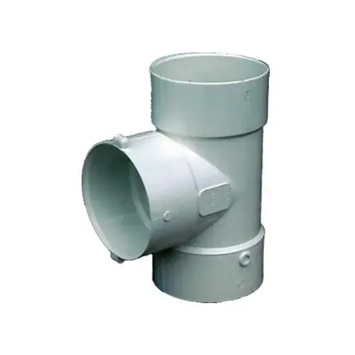 PVC Pipe Sewer And Drain Bull Nose Tee, 4-In. PVC Pipe Sewer And Drain Bull Nose Tee, 4-In.
