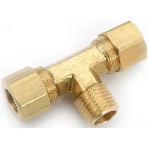 Reducing Tee 3/8" Compression T X 3/8" D Compression Brass Reducing Tee 3/8" Compression T X 3/8" D Compression Brass