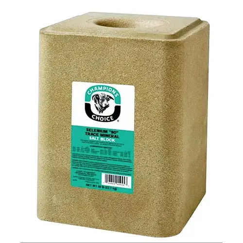 Champion's Choice Selenium 90 Trace Mineral Salt, 50 lb Greenish Brown