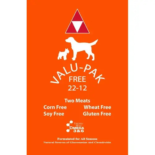 Valu-Pak Free 22/12 Dog Food 15-lb Bag