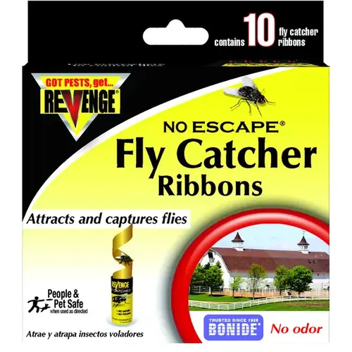 Fly Catcher, Solid, 10 Pack Clear/Light Yellow - pack of 100 Fly Catcher, Solid, 10 Pack Clear/Light Yellow - pack of 100