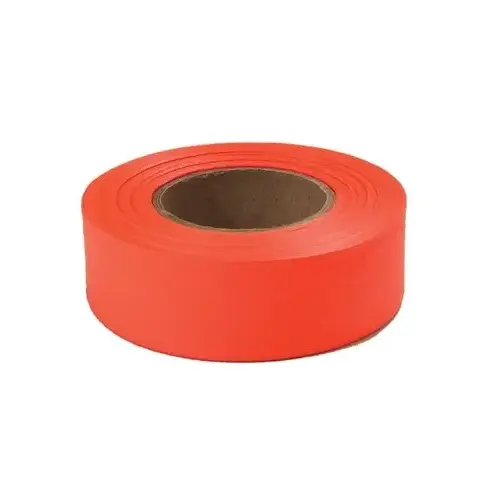 Flagging Tape Strait-Line 3" Orange Polyvinyl Orange Flagging Tape Strait-Line 3" Orange Polyvinyl Orange