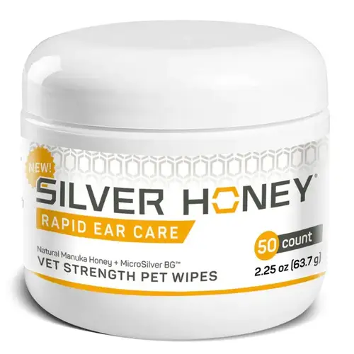 Silver Honey Ear Wipes - 50 Count