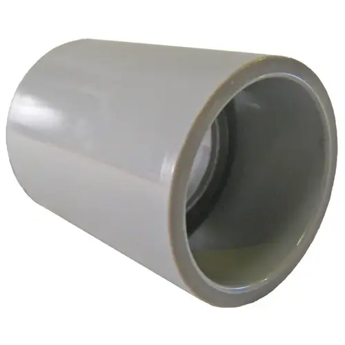 Standard Coupling, 2 in, 2.19 in ID x 2.734 in OD Dia, 2-1/2 in L, PVC, Gray