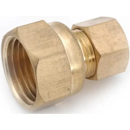 Connector 1/4" Compression X 1/8" D FPT Brass Connector 1/4" Compression X 1/8" D FPT Brass