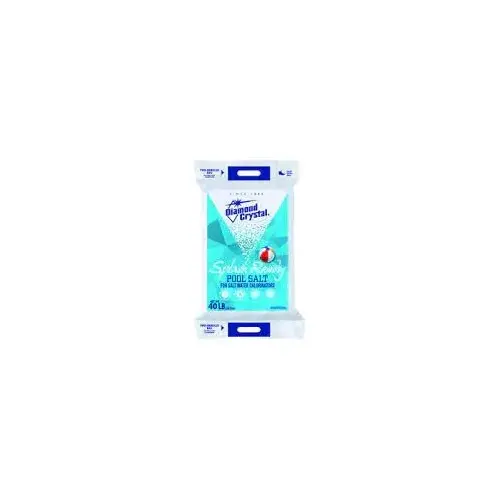Pool Salt, Crystalline, Halogen, 40 lb Bag Opaque Pool Salt, Crystalline, Halogen, 40 lb Bag Opaque