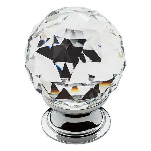 1-14/25" Swarovski Crystal Knob Bright Chrome Finish 1-14/25" Swarovski Crystal Knob Bright Chrome Finish