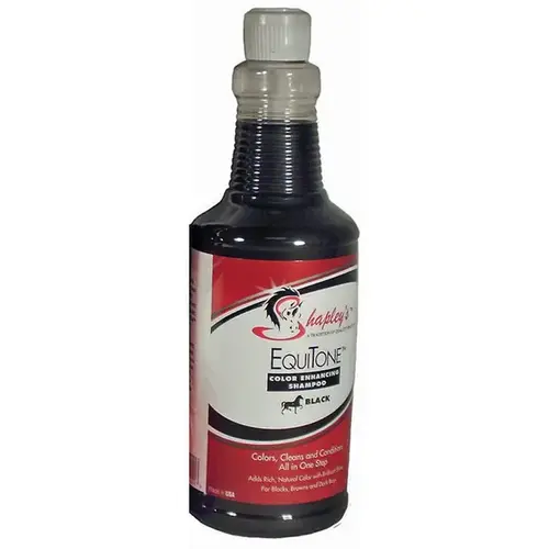 SHAPLEY'S EQUITONE COLOR ENHANCING HORSE SHAMPOO - BLACK 32 OZ