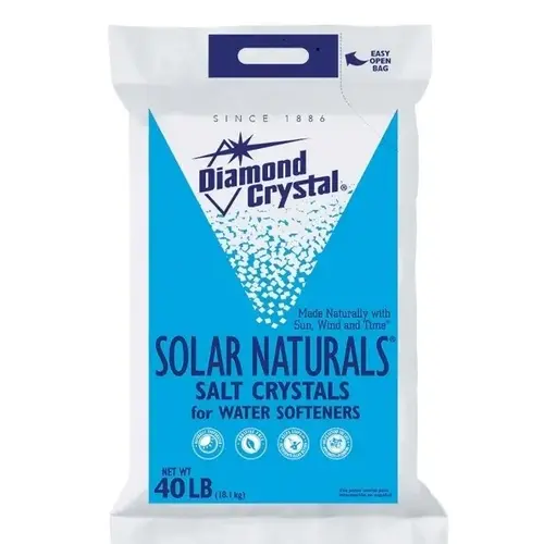 Salt Crystals, 40 lb Bag, Crystalline Solid, Halogen