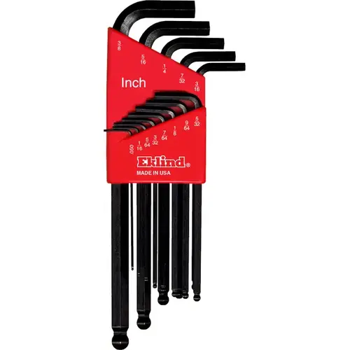 13 pc Long Series Ball-Hex-L Key Set with Holder Black 13 pc Long Series Ball-Hex-L Key Set with Holder Black