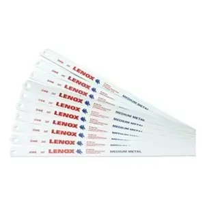 Lenox 20145V224HE Hacksaw Blade, 1/2 in W, 12 in L, 24 TPI, Steel Cutting Edge Silver - pack of 10