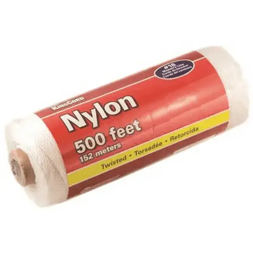 #18 X 500 Ft. Twisted Nylon Mason'S Line (White)