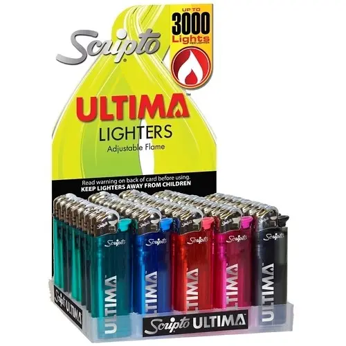 CALICO BRANDS LD18L-50/ULTM Lighter Assortment with Display - pack of 50 LDO18L-50/ULT-XCP50
