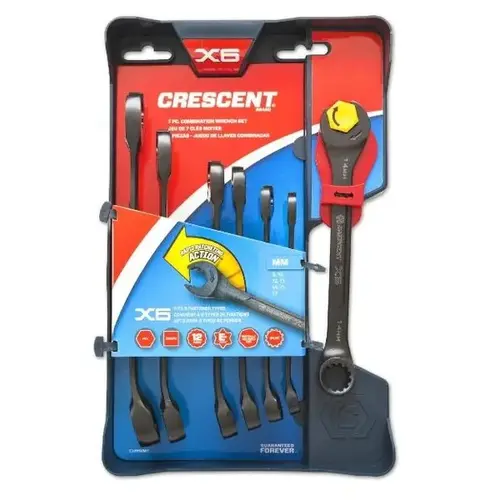 Wrench Set, 7-Piece, Specifications: Metric Measurement Black Wrench Set, 7-Piece, Specifications: Metric Measurement Black
