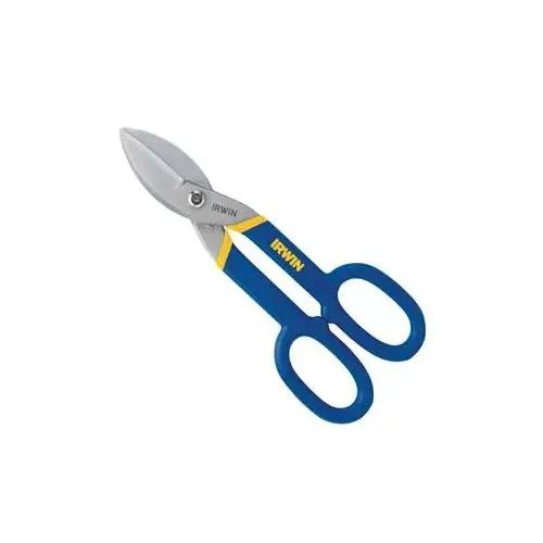 IRWIN Tinner Snips Straight - 12-3/4" Blue