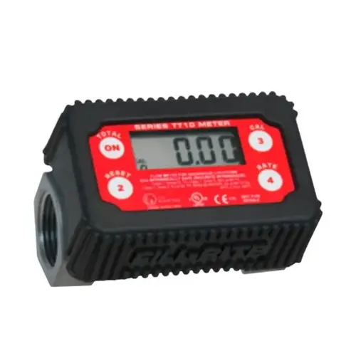 In-Line Digital Turbine Meter, 1 in Connection, NPT, 2 to 35 gpm, 50 psi Pressure, Digital Display In-Line Digital Turbine Meter, 1 in Connection, NPT, 2 to 35 gpm, 50 psi Pressure, Digital Display