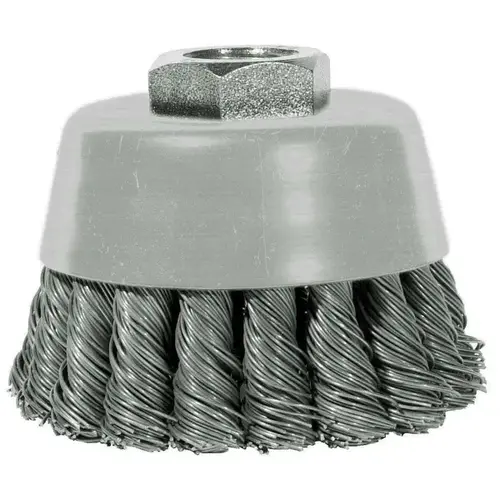 Wire Wheel Brush 2-3/4" Knot Steel 12500 rpm Pair Wire Wheel Brush 2-3/4" Knot Steel 12500 rpm Pair