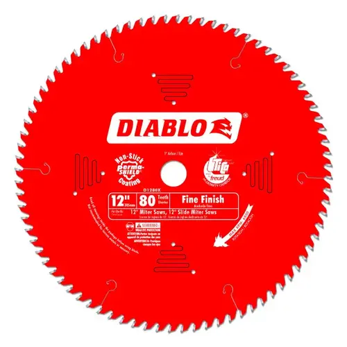 Finishing Saw Blade 12" D X 1" TiCo Hi-Density Carbide 80 teeth Perma-Shield Finishing Saw Blade 12" D X 1" TiCo Hi-Density Carbide 80 teeth Perma-Shield