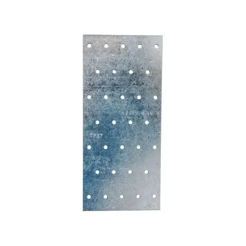 Tie Plate, 7 in L, 3-1/8 in W, 0.035 in Thick, Steel, Galvanized