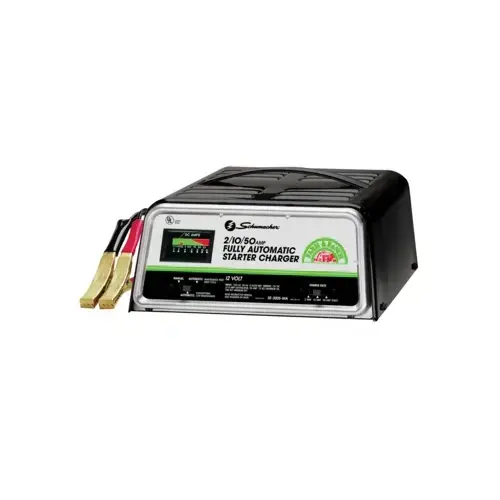 Battery Charger 2/10/50A 12V Automatic/Manual Farm/Ranch w/Engine Start