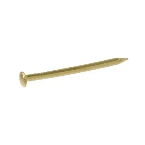 Escutcheon Pins 18 Ga. G X 1/2" L Brass-Plated Steel 1 pk 1.5 oz Brass-Plated - pack of 6