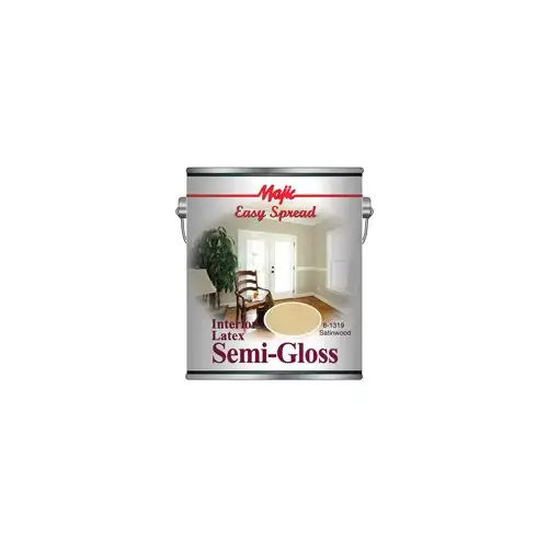 Interior Wall Paint, Semi-Gloss, Satinwood, 1 gal Can Interior Wall Paint, Semi-Gloss, Satinwood, 1 gal Can