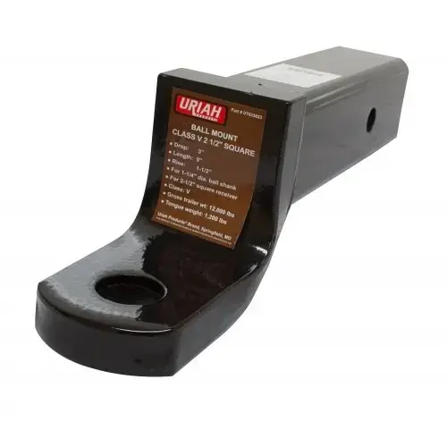 Trailer Ball Mount Heavy-Duty 2.5"x2.5", 9.5 Length, 3" Drop, 1.5" Rise Trailer Ball Mount Heavy-Duty 2.5"x2.5", 9.5 Length, 3" Drop, 1.5" Rise