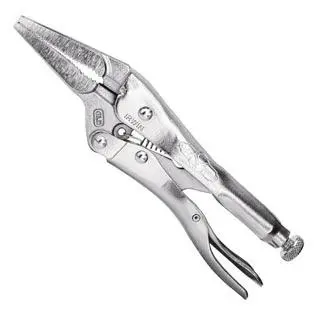 Irwin Vise Grip 9 The Original Long Nose Locking Pliers with Wire Cutter Silver 1502L3