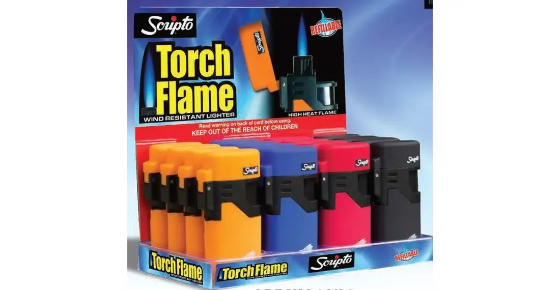 Scripto LDP3KJ-16/64 Scripto Butane Pocket Lighter - Torch Flame