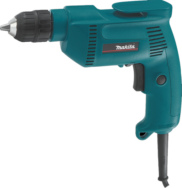 Makita 6408 Variable-Speed Reversible Drill, Keyless 3/8-In. Chuck, 4.9-Amp