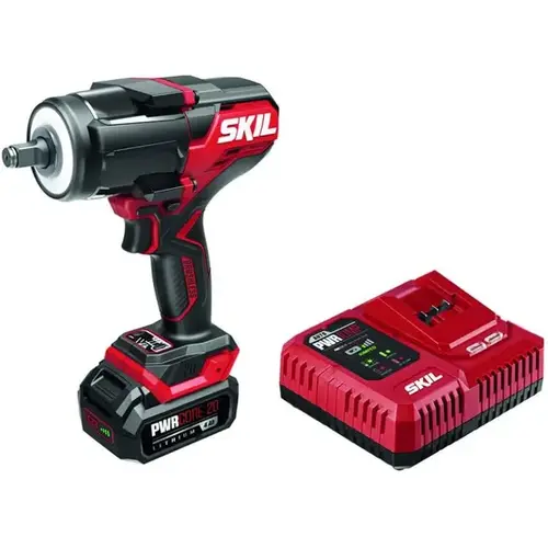 SKIL PWR Core 20 Brushless 20V 1/2" Mid-Torque Impact Wrench Kit SKIL PWR Core 20 Brushless 20V 1/2" Mid-Torque Impact Wrench Kit
