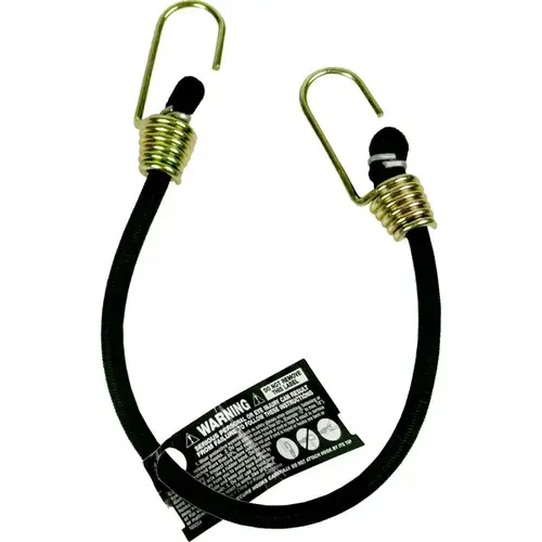 Bungee Cord Black 18" L X 0.374" Black - pack of 10 Bungee Cord Black 18" L X 0.374" Black - pack of 10